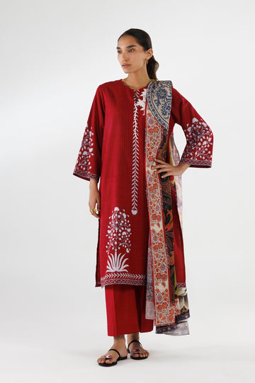 Sana Safinaz | Luxury Pret | Linen Suit FW25MHY506AP3