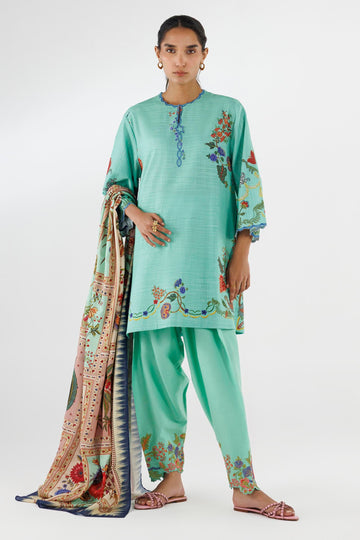 Sana Safinaz | Luxury Pret | Muzlin Khaddar Suit FW25MUZ004BP3