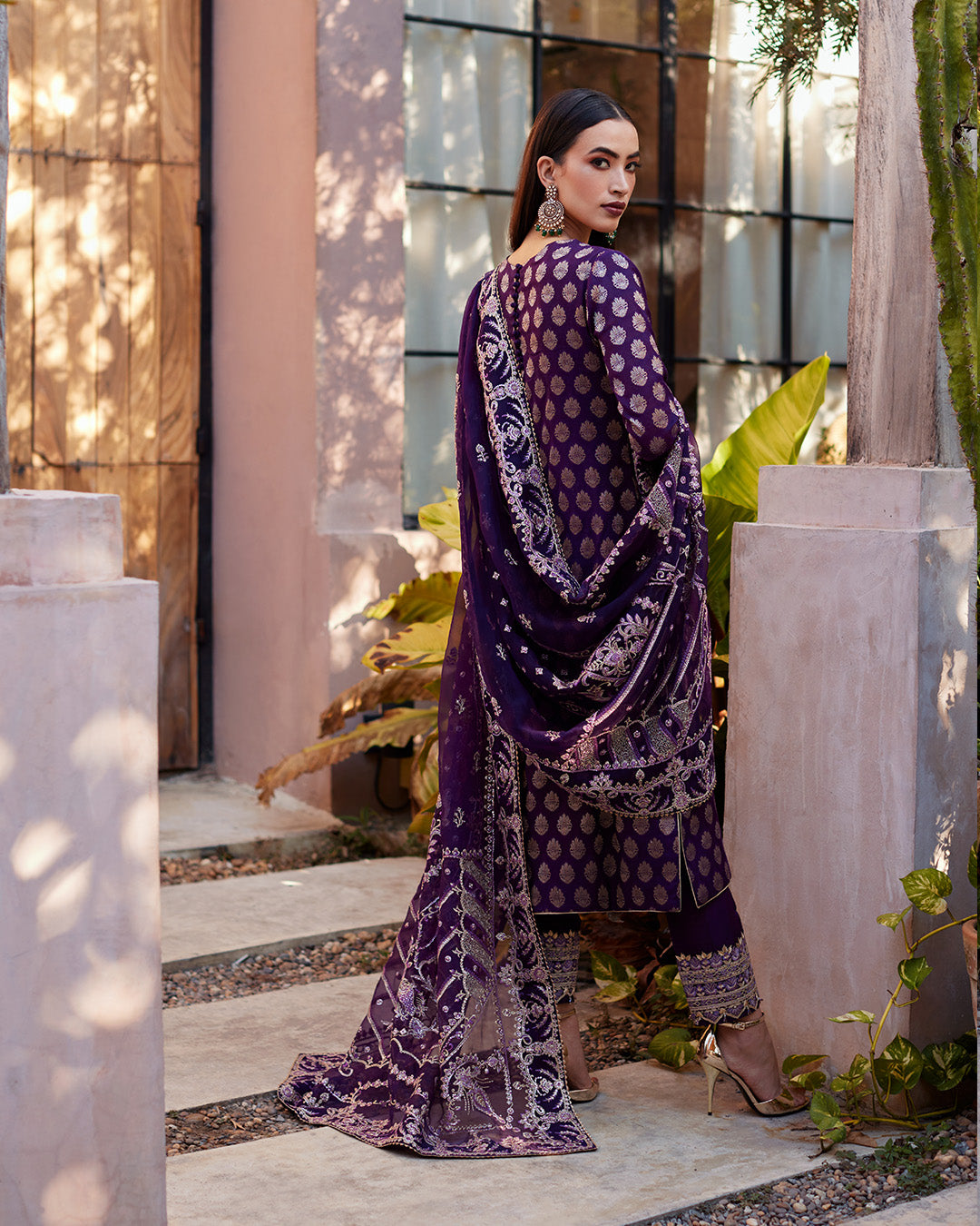 faiza saqlain purple dress Aria  Faiza Saqlain