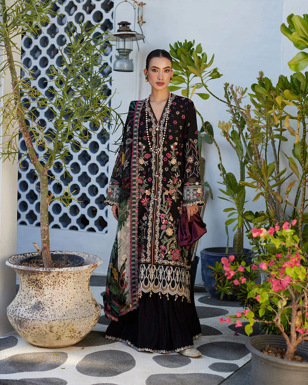 Faiza Saqlain | Liliana Luxury Lawn 24 | Merle - Khanumjan  Pakistani Clothes and Designer Dresses in UK, USA 
