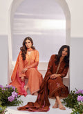 Farah Talib Aziz | Zaza Luxe Pret 24 | ELYNA CORAL EMBROIDERED RAW SILK SHIRT AND DUPATTA - Khanumjan  Pakistani Clothes and Designer Dresses in UK, USA 