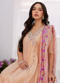 Farah Talib Aziz | Zaza Luxe Pret 24 | LISETTE FAWN EMBELLISHED RAW SILK ANGARKHA AND DUPATTA - Khanumjan  Pakistani Clothes and Designer Dresses in UK, USA 