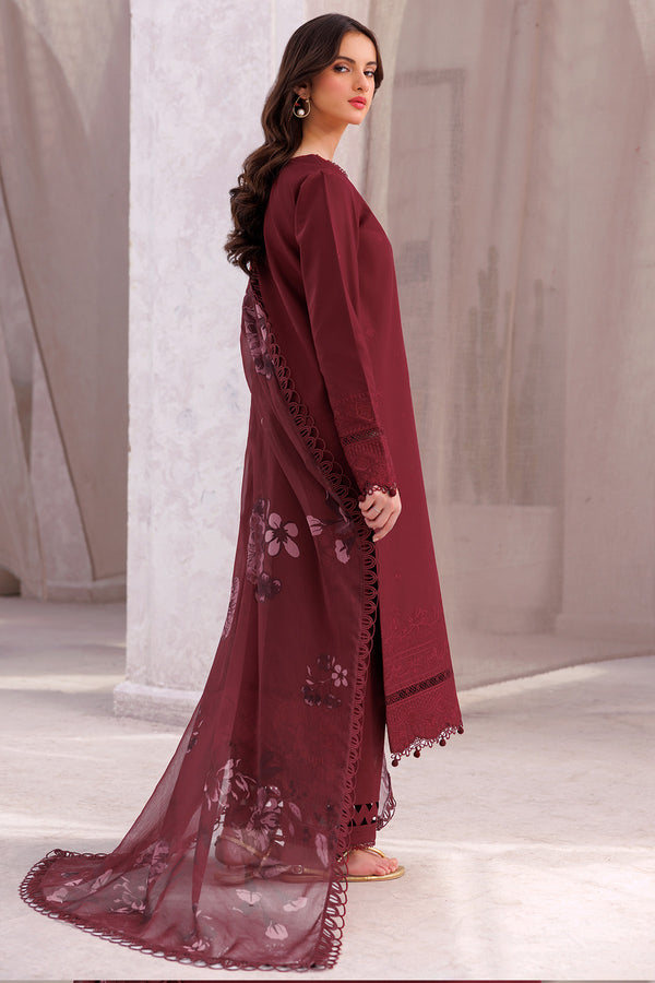 Farasha | Bahaar Embroidered Lawn | Regal Orchid