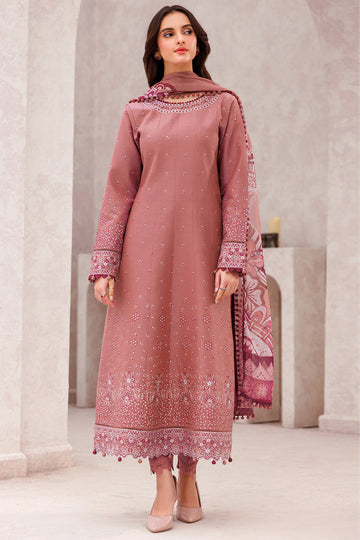 Farasha | Bahaar Embroidered Lawn | Pink Whisper