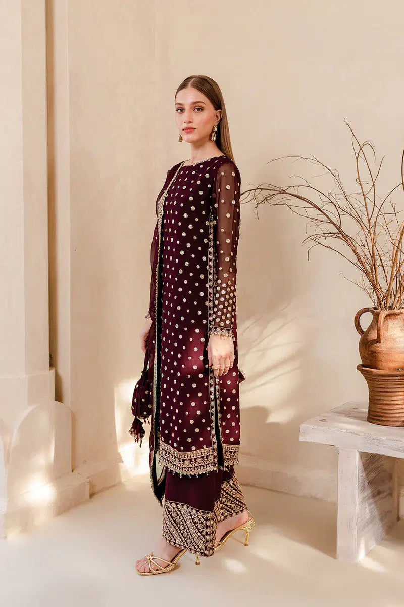 Farasha | Ritzier Festive Formals | Mulberry Glaze - Khanumjan  Pakistani Clothes and Designer Dresses in UK, USA 