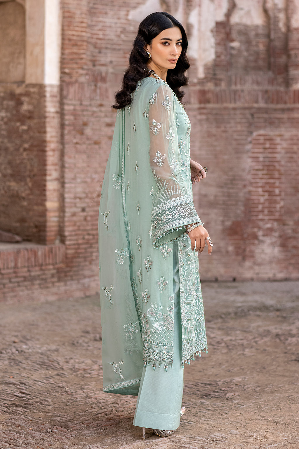 Flossie | Safeera Formals vol 13 | SNOW PEA (A) - Khanumjan  Pakistani Clothes and Designer Dresses in UK, USA 