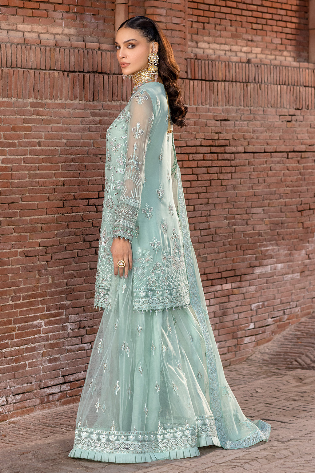 Flossie | Safeera Formals vol 13 | SNOW PEA (B) - Khanumjan  Pakistani Clothes and Designer Dresses in UK, USA 