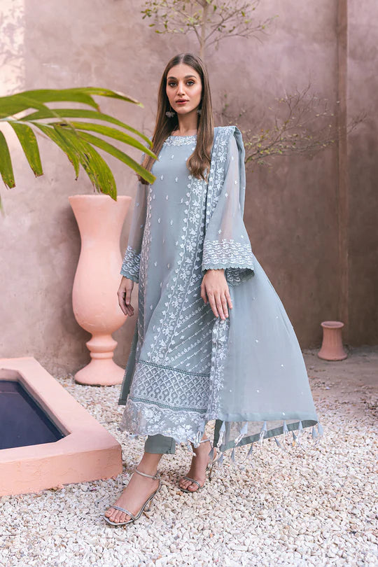 Azure | Embroidered Ensembles 3 Pcs | Frosted Fern - Khanumjan  Pakistani Clothes and Designer Dresses in UK, USA 