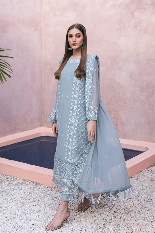 Azure | Embroidered Ensembles 3 Pcs | Frosted Fern - Khanumjan  Pakistani Clothes and Designer Dresses in UK, USA 