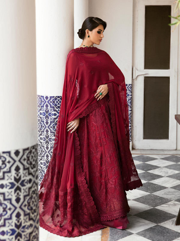 Gulaal | Embroidered Chiffon 23 | GARNET - (GL-EP23V1-09) - Khanumjan  Pakistani Clothes and Designer Dresses in UK, USA 