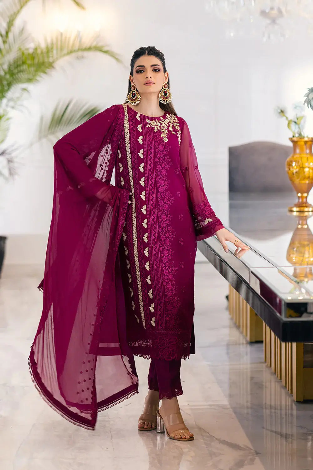 Azure | Embroidered Ensembles 23 | Glooming Diva - Khanumjan  Pakistani Clothes and Designer Dresses in UK, USA 