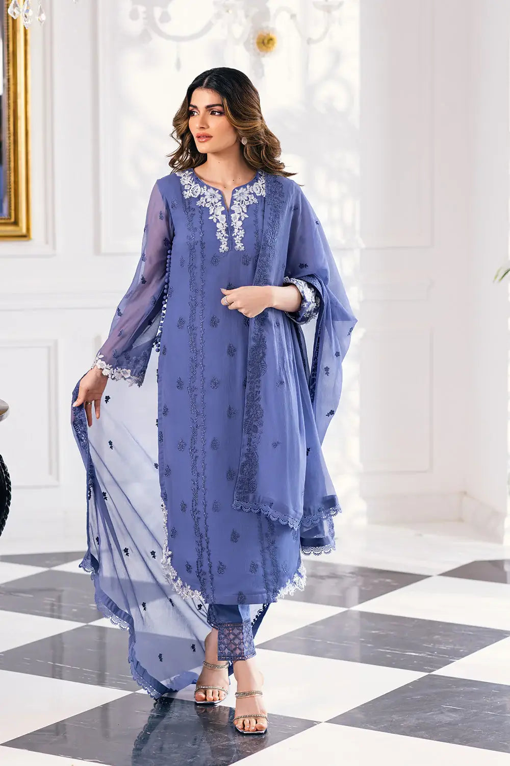 Azure | Embroidered Ensembles 23 | Gradiant Glore - Khanumjan  Pakistani Clothes and Designer Dresses in UK, USA 