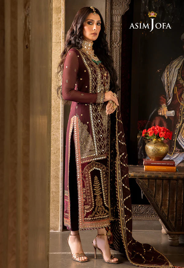 Asim Jofa | Velvet Festive 23 | AJVF-12 - Khanumjan  Pakistani Clothes and Designer Dresses in UK, USA 