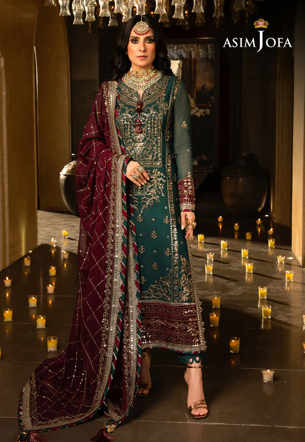 Asim Jofa | Velvet Festive 23 | AJVF-09 - Khanumjan  Pakistani Clothes and Designer Dresses in UK, USA 