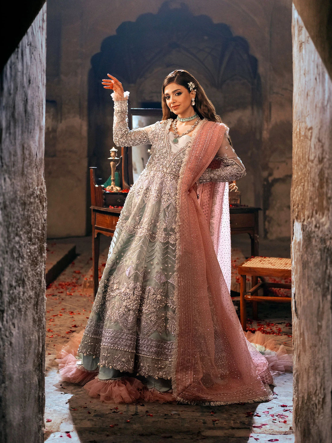 Maryam Hussain | Gulaab Wedding Formals 24 | Roshan - Khanumjan  Pakistani Clothes and Designer Dresses in UK, USA 