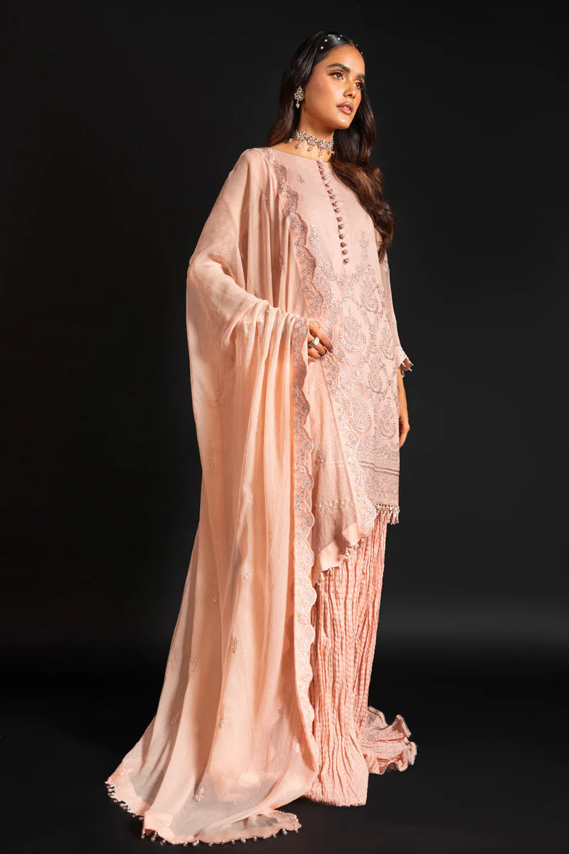 Alkaram | Heavy Formals 24 | HF-08-24-Peach - Khanumjan  Pakistani Clothes and Designer Dresses in UK, USA 