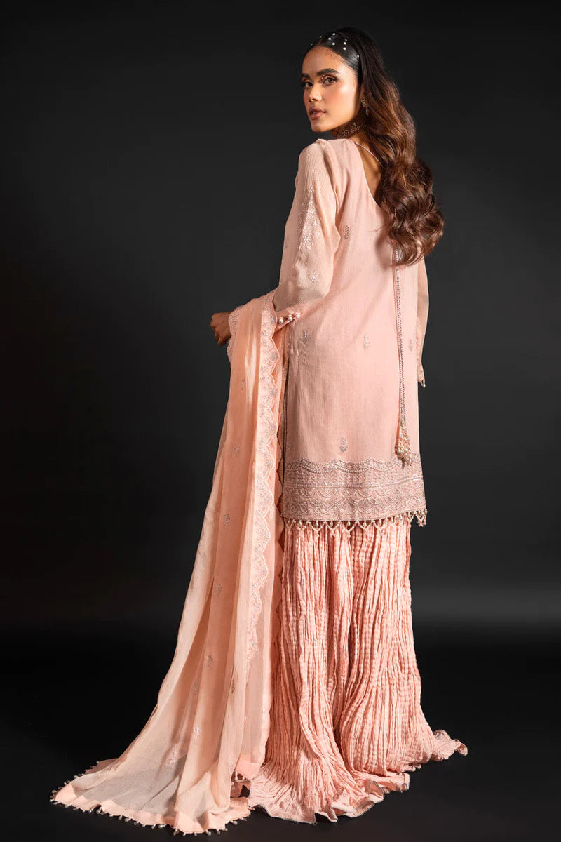 Alkaram | Heavy Formals 24 | HF-08-24-Peach - Khanumjan  Pakistani Clothes and Designer Dresses in UK, USA 