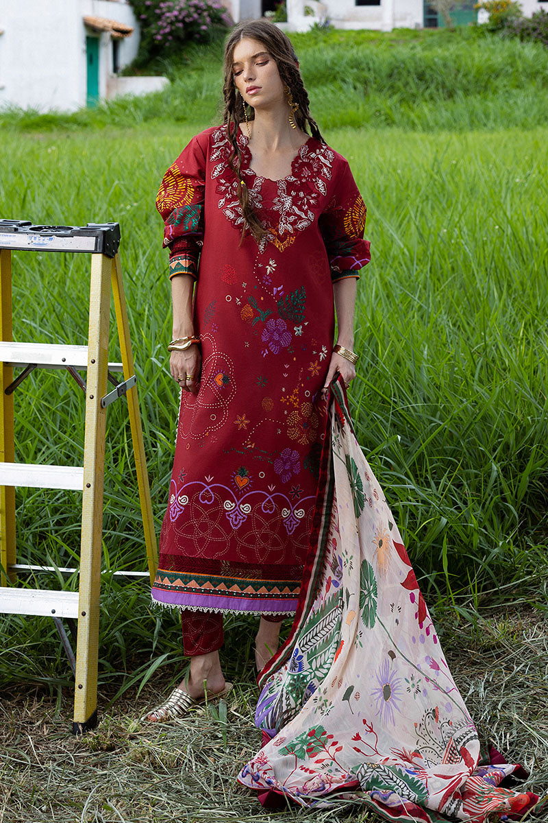 Mushq | Mirasol Printed Cambric | Amber Bosque
