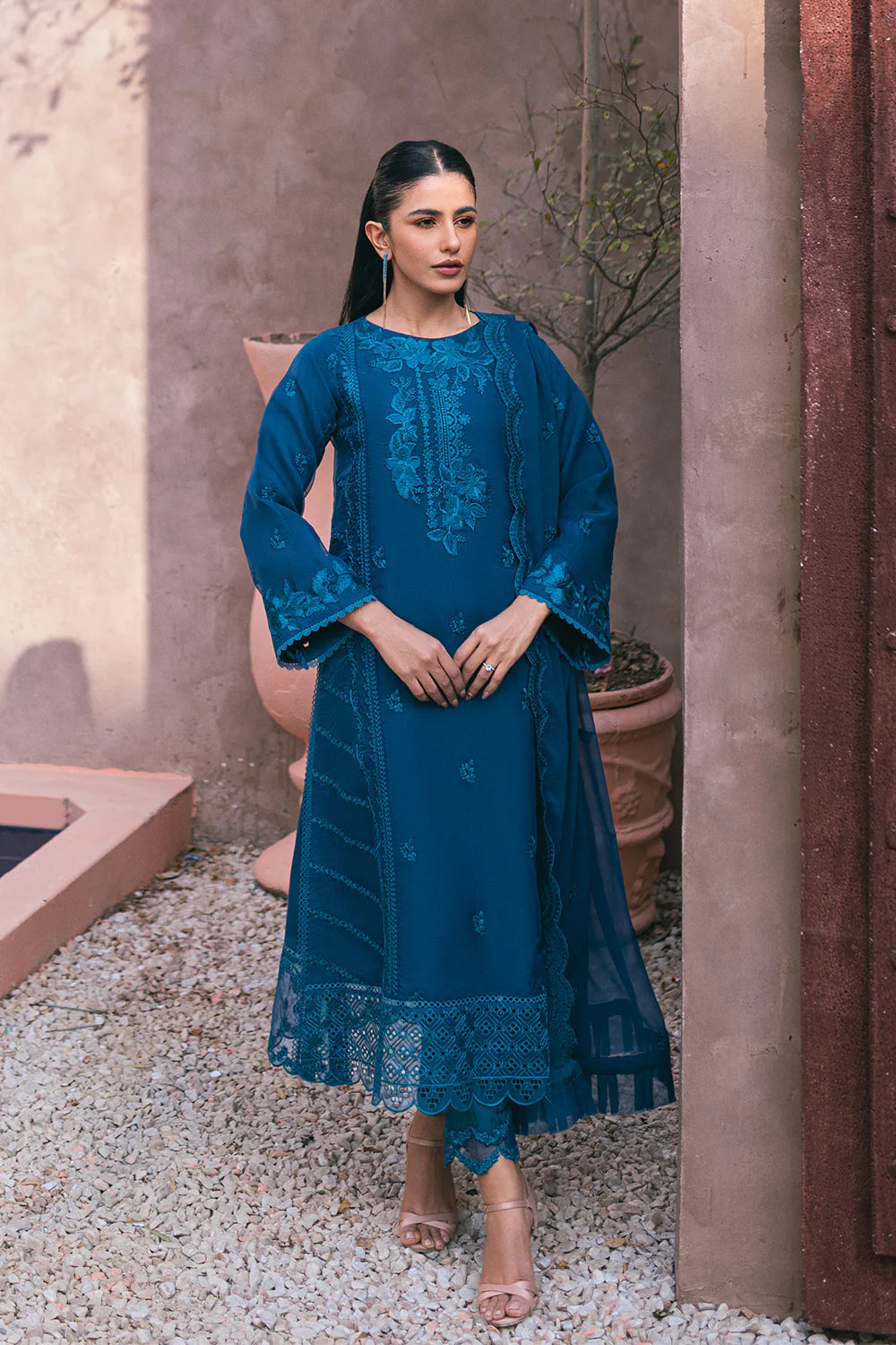 Azure | Embroidered Ensembles 3 Pcs | Hydrangea Hues - Khanumjan  Pakistani Clothes and Designer Dresses in UK, USA 