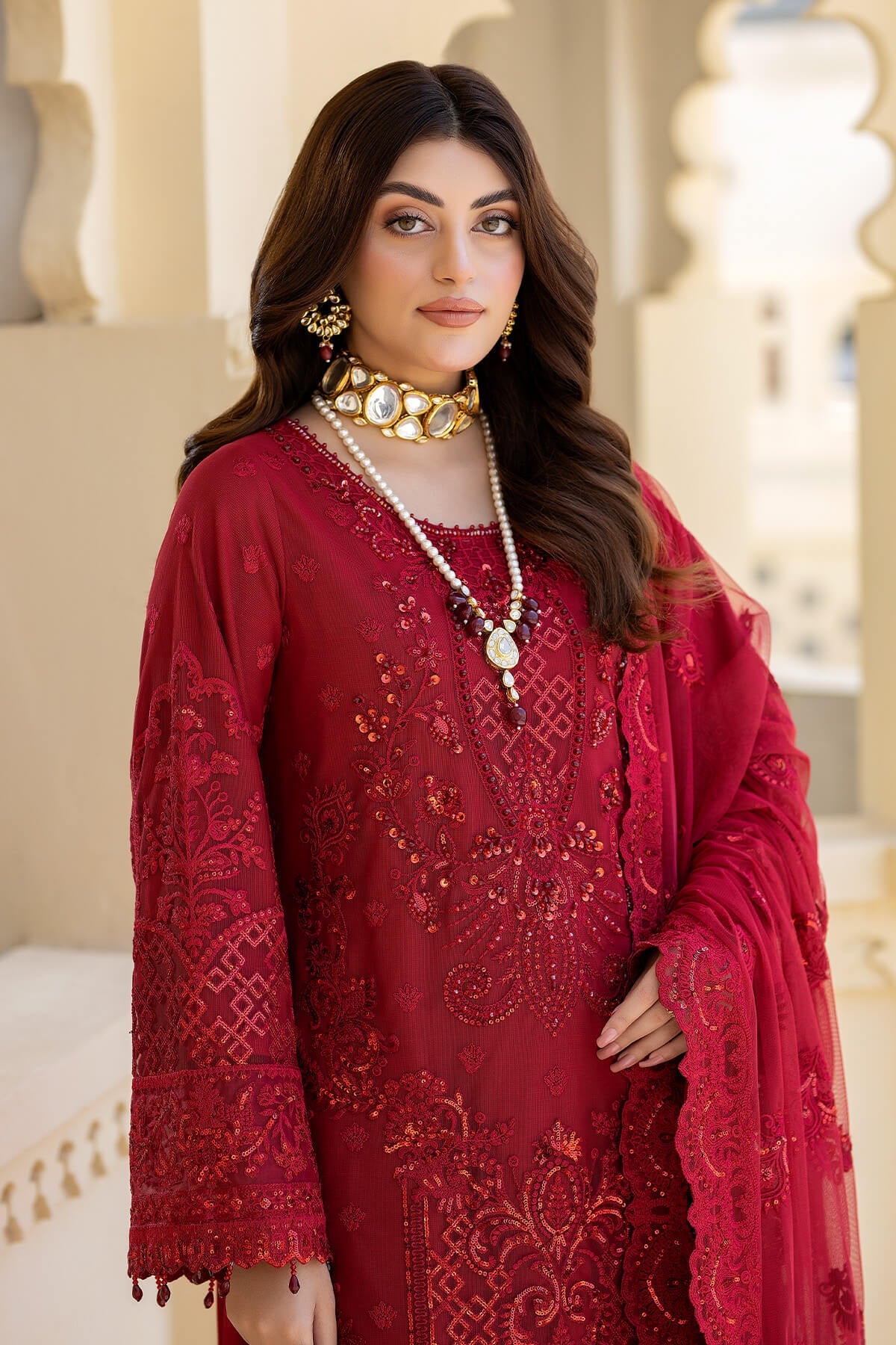 Imrozia Premium | Baad e Saba Formals | IP-56 Jalwa - Khanumjan  Pakistani Clothes and Designer Dresses in UK, USA 