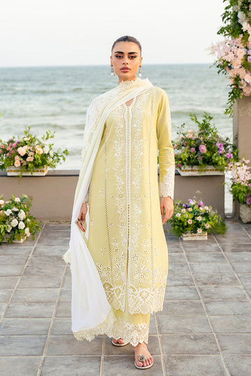 Azure | Luxury Lawn 26 | Imperial Saffron