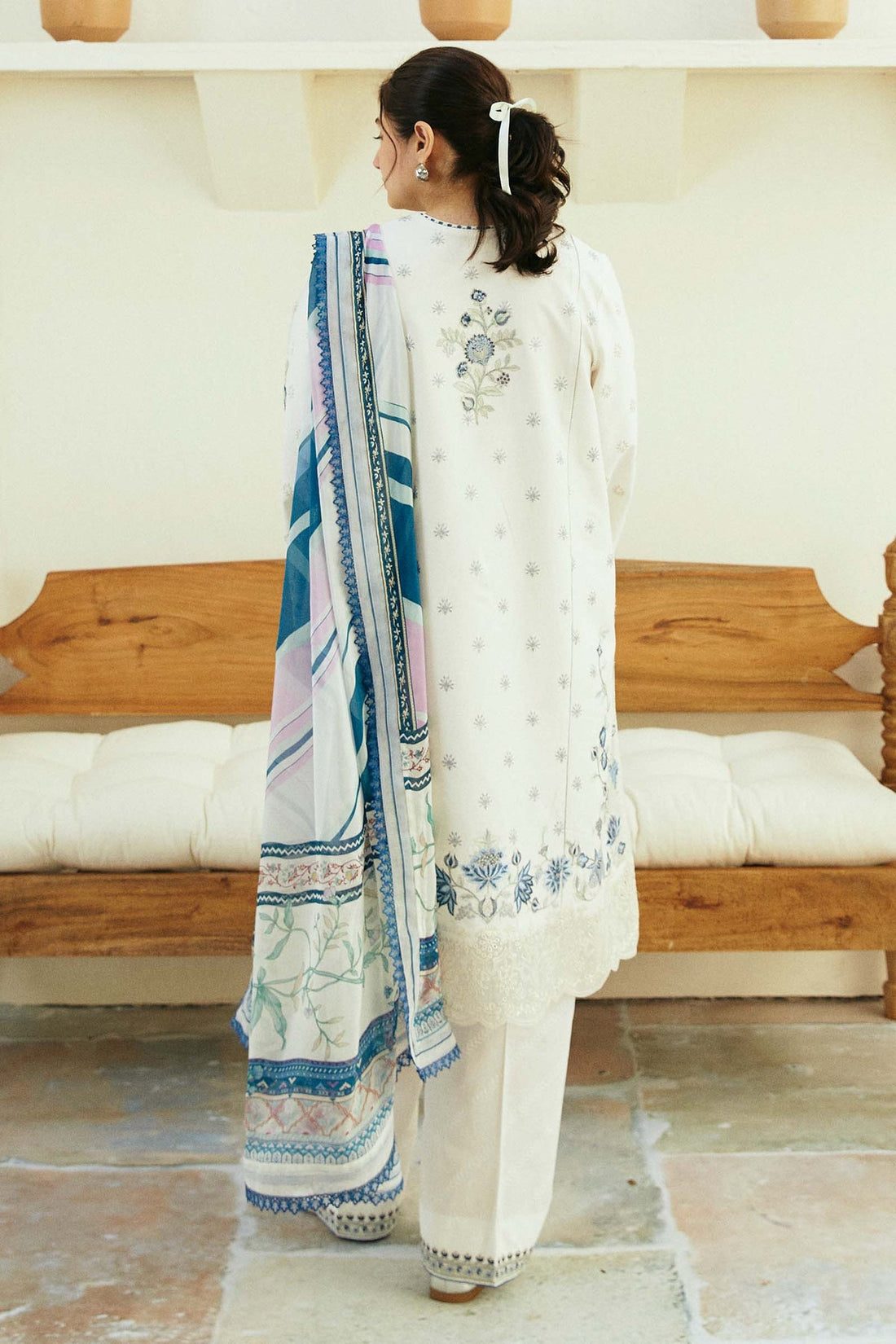 Zara Shahjahan | Coco Lawn Eid Edit 24 | IVORY-D4 - Khanumjan  Pakistani Clothes and Designer Dresses in UK, USA 