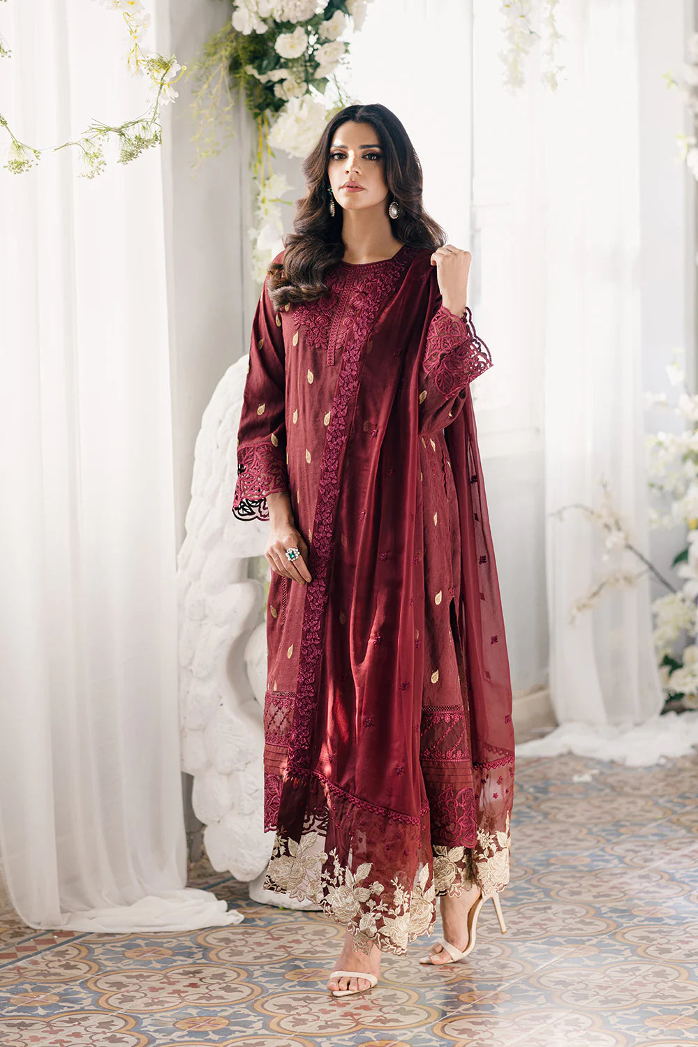 Azure | Ensembles Embroidered Formals | Imperial Wine - Khanumjan  Pakistani Clothes and Designer Dresses in UK, USA 