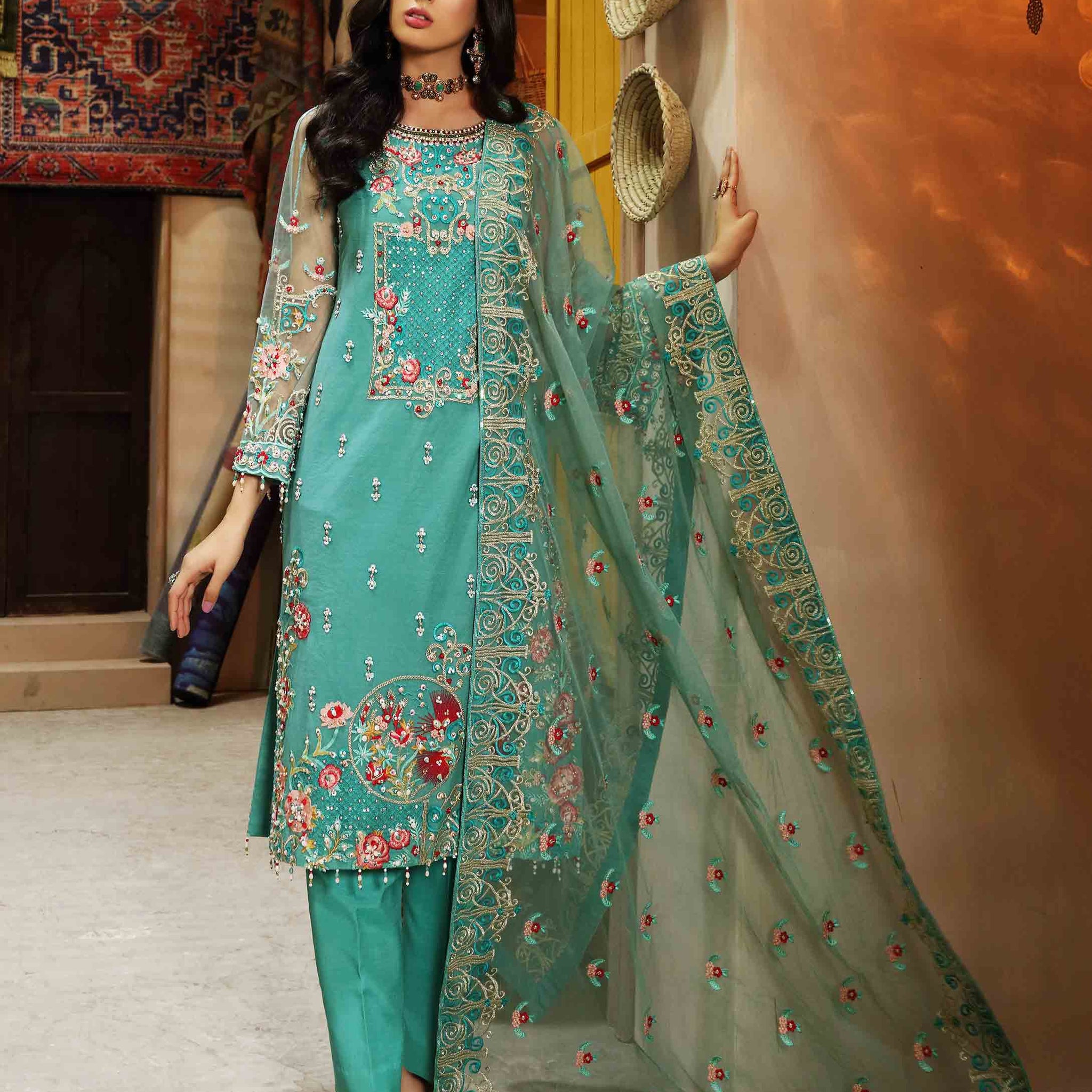 Waqas Shah | Ishq Naama | IVORY SAWN - Khanumjan  Pakistani Clothes and Designer Dresses in UK, USA 