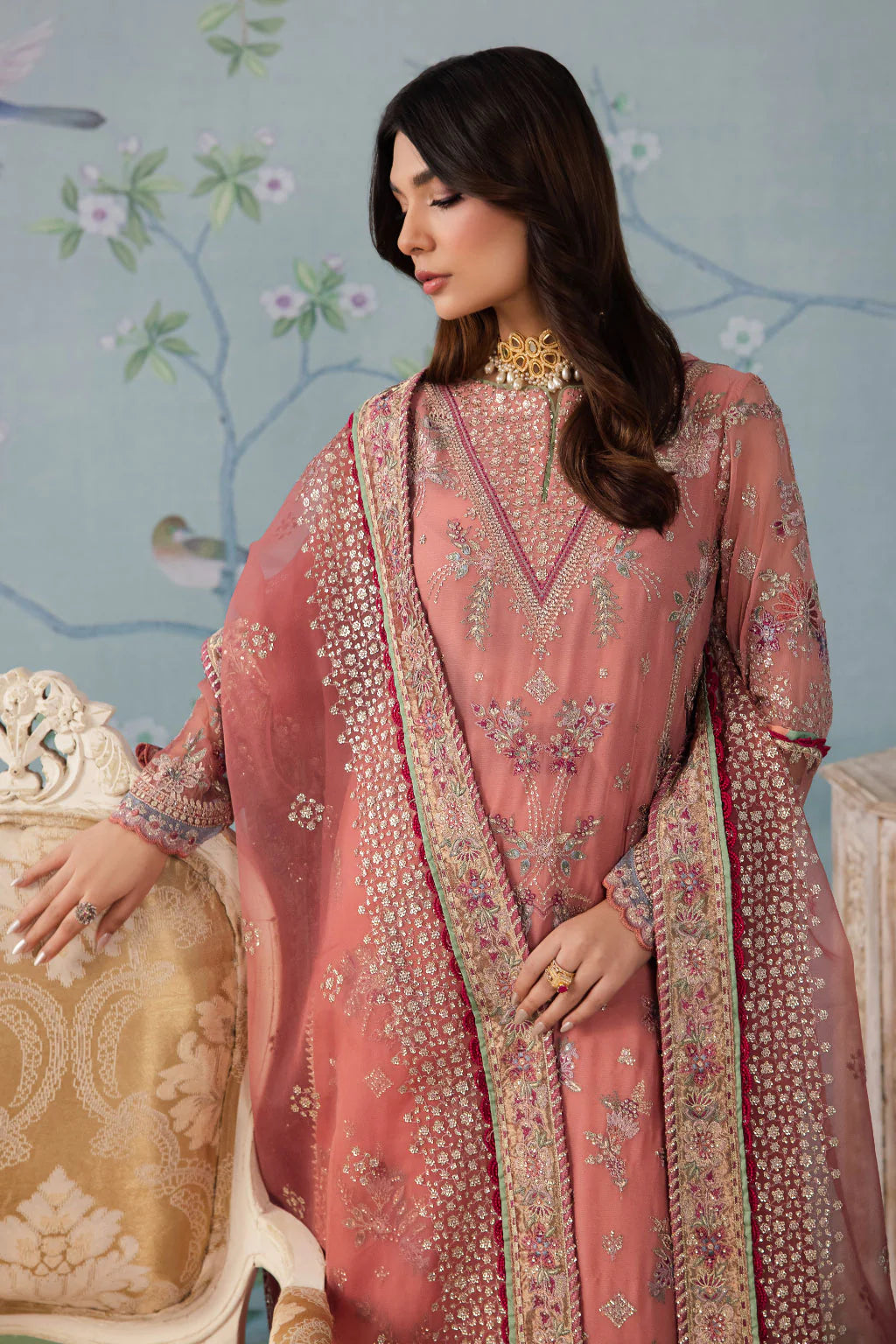 Iznik | Chinnon Chiffon | CC-35 DAREEN - Khanumjan  Pakistani Clothes and Designer Dresses in UK, USA 