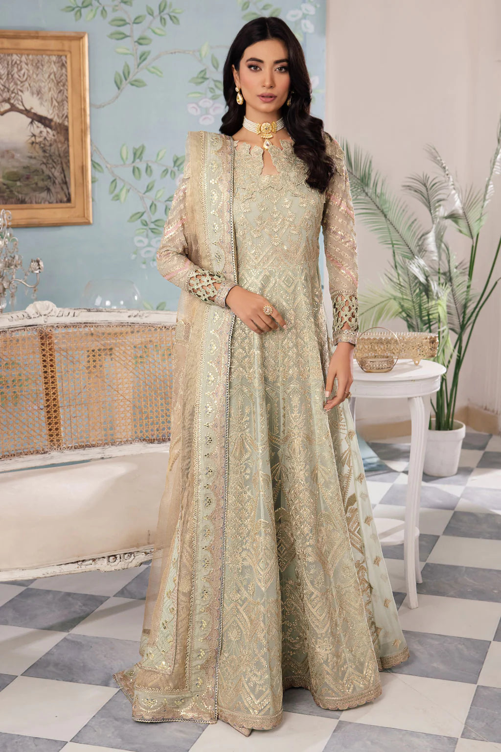 Iznik | Chinnon Chiffon | CC-33 QIANA - Khanumjan  Pakistani Clothes and Designer Dresses in UK, USA 