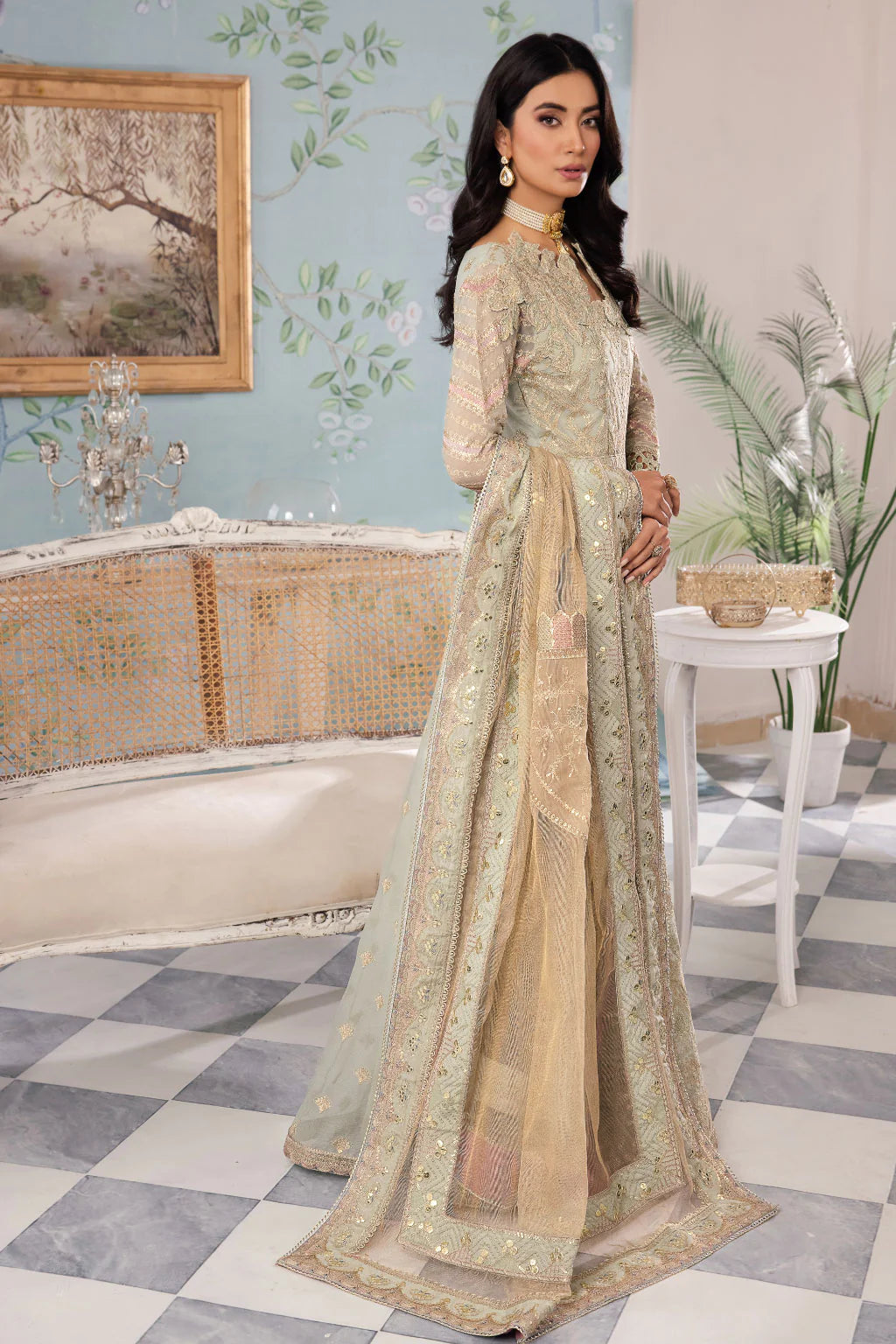 Iznik | Chinnon Chiffon | CC-33 QIANA - Khanumjan  Pakistani Clothes and Designer Dresses in UK, USA 