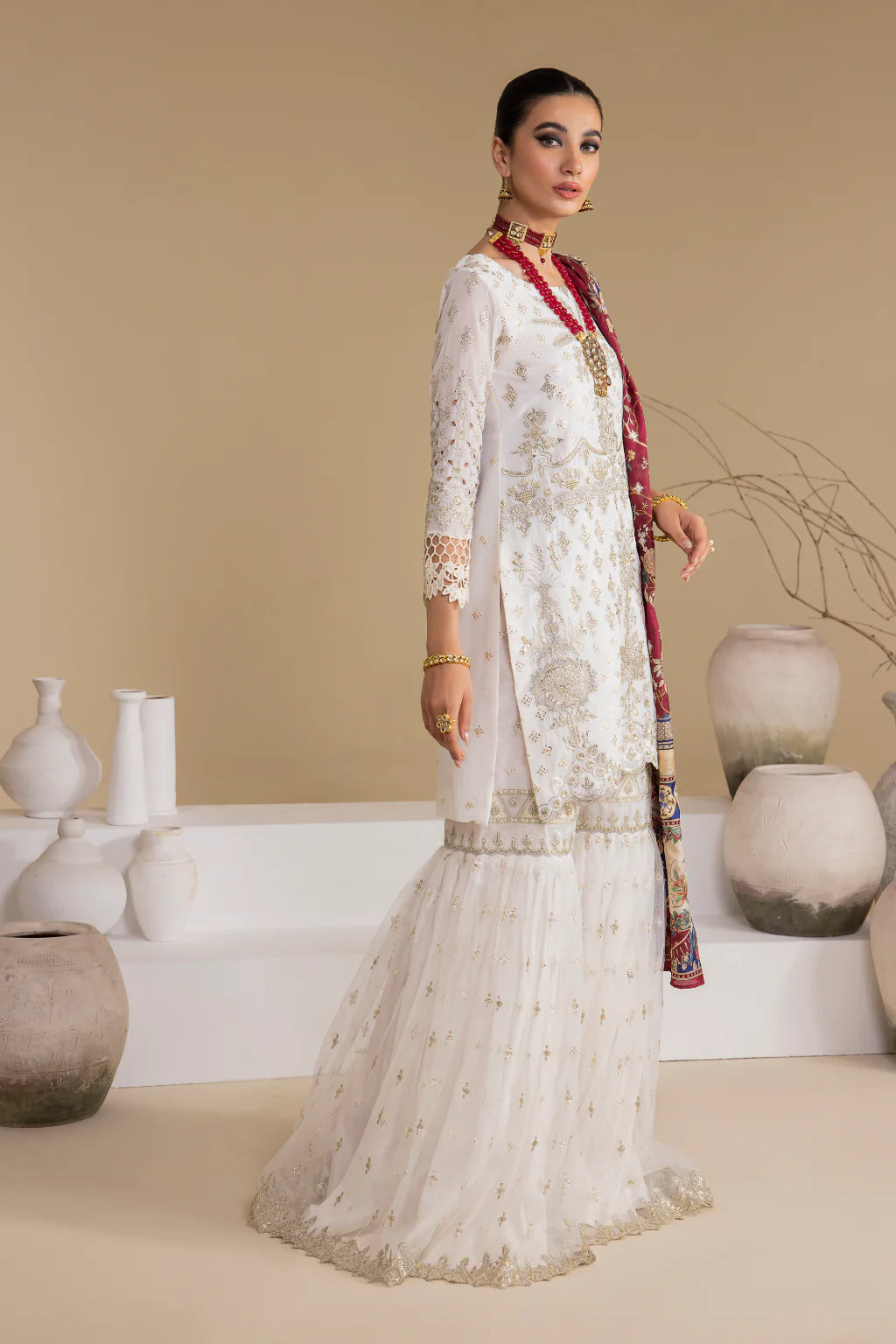 Iznik | Chinnon Chiffon | CC-24 BIANCA - Khanumjan  Pakistani Clothes and Designer Dresses in UK, USA 