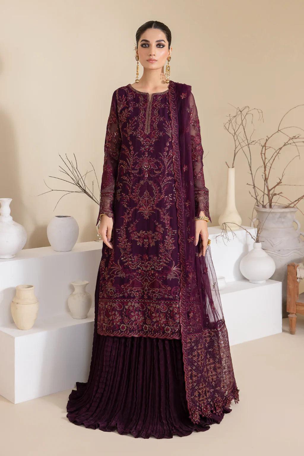 Iznik | Chinnon Chiffon | CC-28 KEEYA - Khanumjan  Pakistani Clothes and Designer Dresses in UK, USA 
