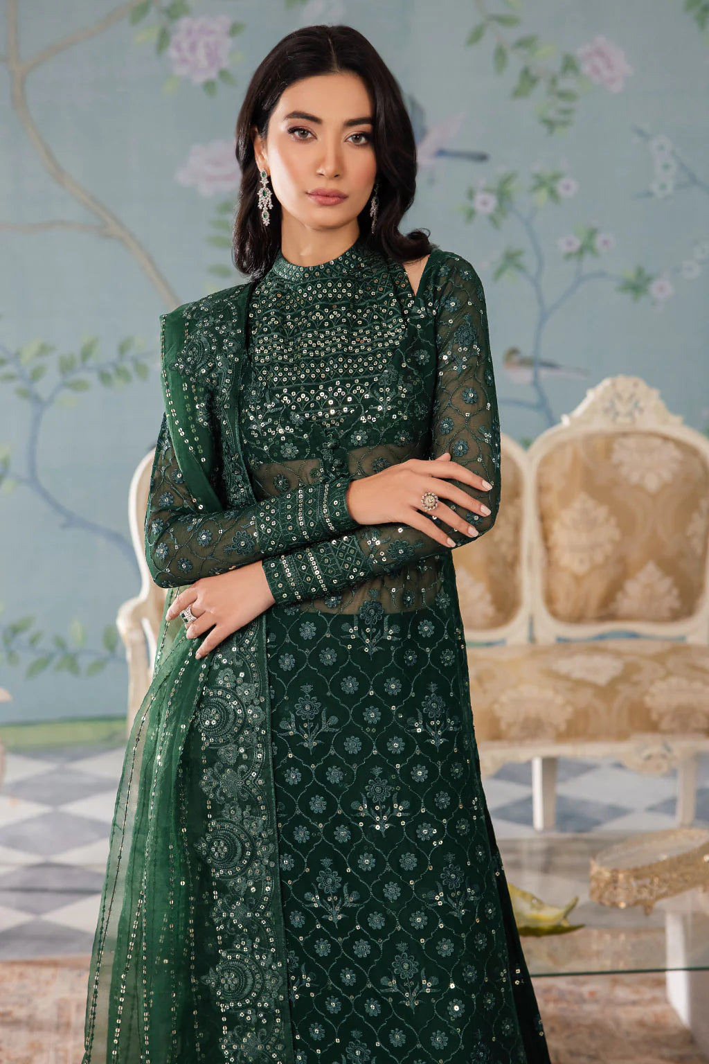 Iznik | Chinnon Chiffon | CC-40 KEZIAH - Khanumjan  Pakistani Clothes and Designer Dresses in UK, USA 