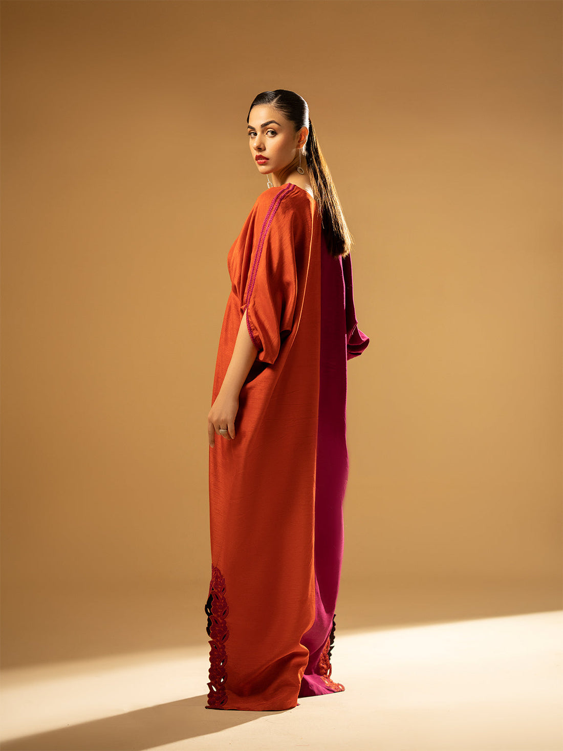 Fozia Khalid | Eid Edit 24 | Split-Tone Kaftan - Khanumjan  Pakistani Clothes and Designer Dresses in UK, USA 