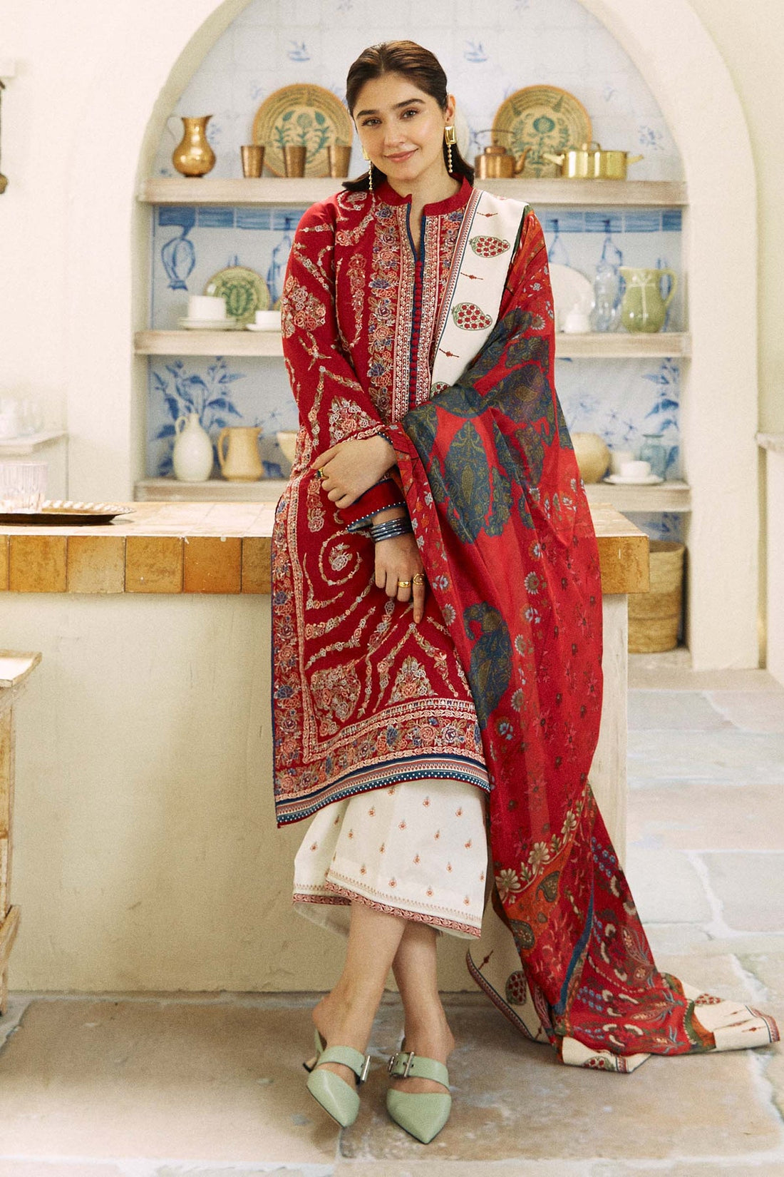 Zara Shahjahan | Coco Lawn Eid Edit 24 | KASHMIR KALI-D3 - Khanumjan  Pakistani Clothes and Designer Dresses in UK, USA 
