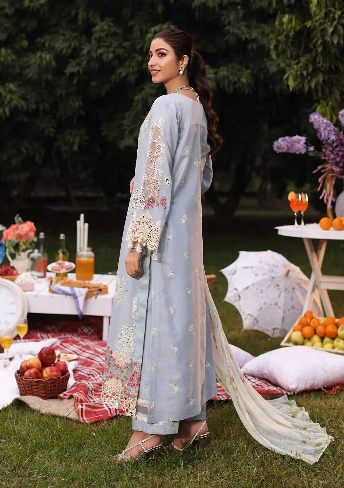 Kahf Premium | Festive Lawn 24 | KFL-08A FIRUZE - Khanumjan  Pakistani Clothes and Designer Dresses in UK, USA 