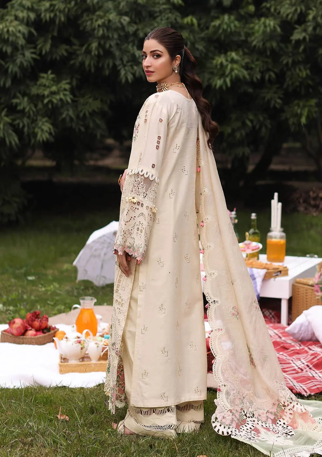 Kahf Premium | Festive Lawn 24 | KFL-07 SHIREEN - Khanumjan  Pakistani Clothes and Designer Dresses in UK, USA 