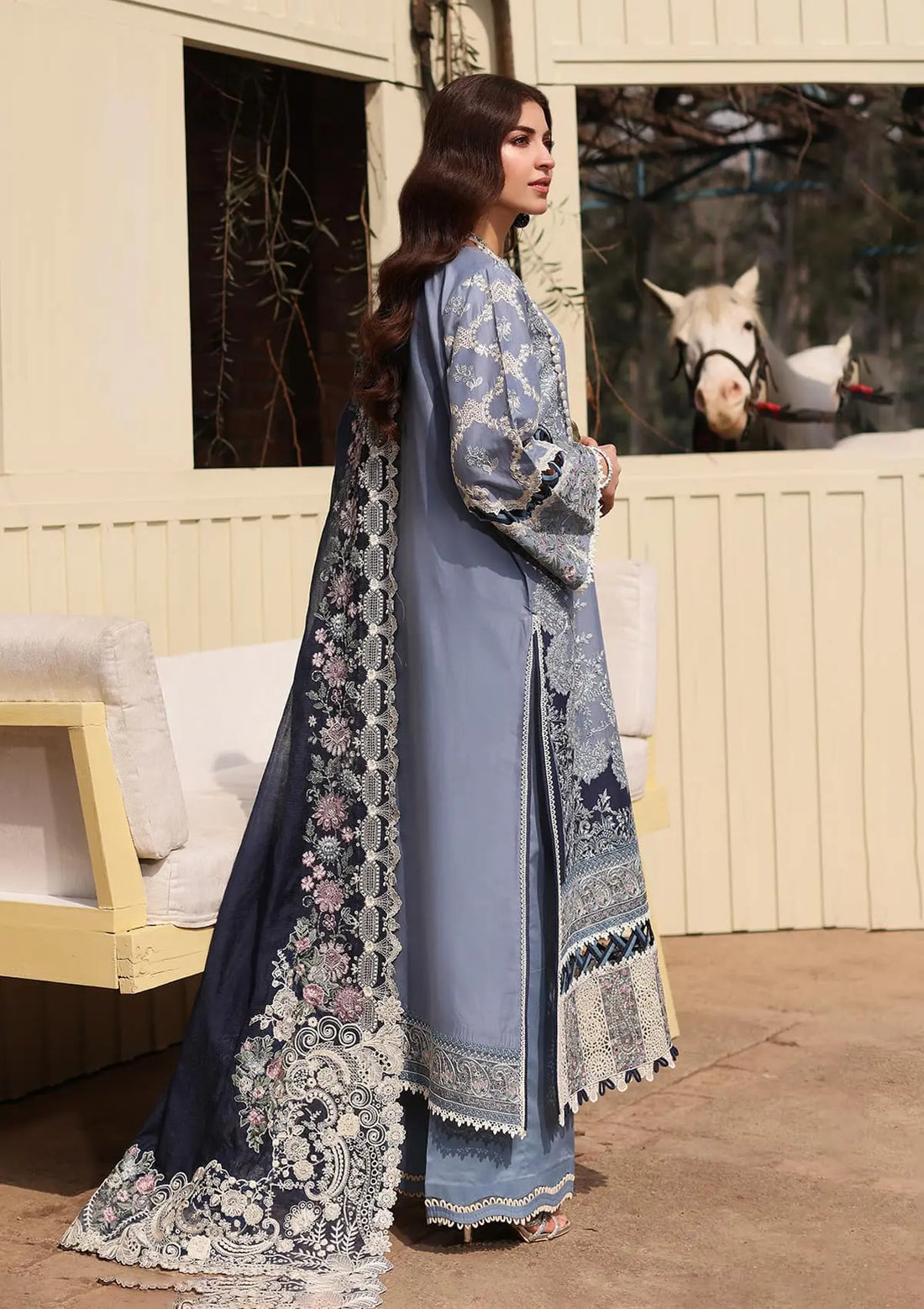 Kahf Premium | Festive Lawn 24 |KFL-04 KINZA - Khanumjan  Pakistani Clothes and Designer Dresses in UK, USA 