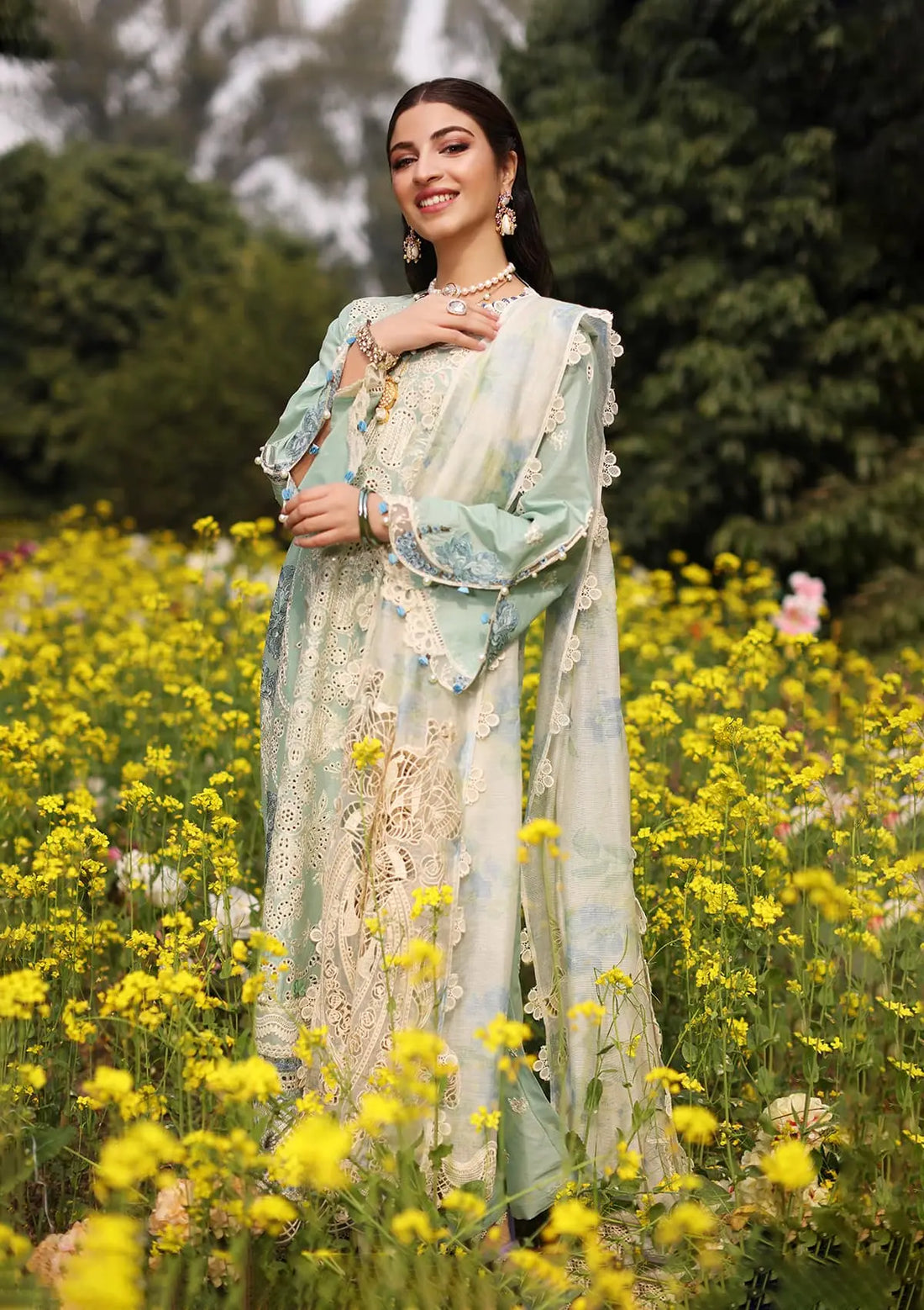 Kahf Premium | Festive Lawn 24 | KFL-01 TABIR - Khanumjan  Pakistani Clothes and Designer Dresses in UK, USA 
