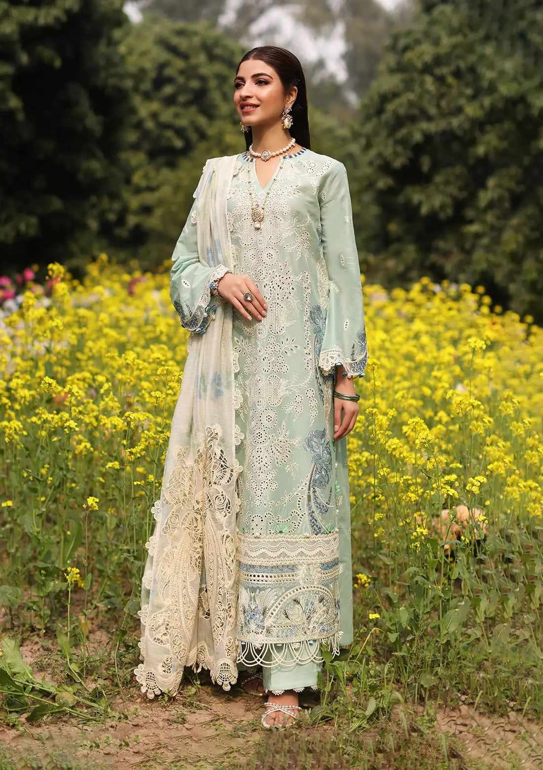 Kahf Premium | Festive Lawn 24 | KFL-01 TABIR - Khanumjan  Pakistani Clothes and Designer Dresses in UK, USA 