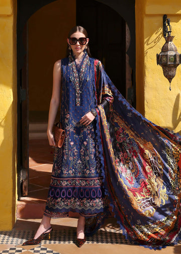 Kanwal Malik | Elysia Luxury Lawn 25 | Azure