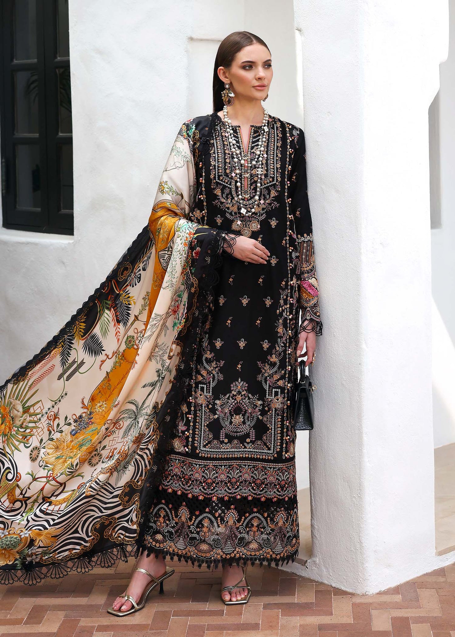 Kanwal Malik | Elysia Luxury Lawn 25 | Noire