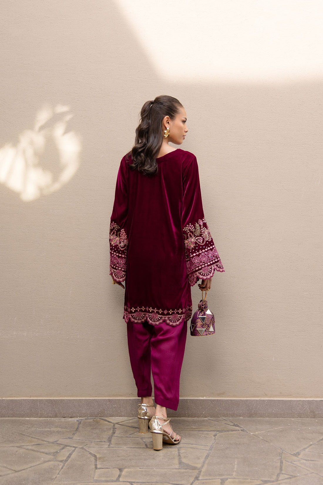 Dhanak | Velvet Edit | FW24DA-2626 PLUM