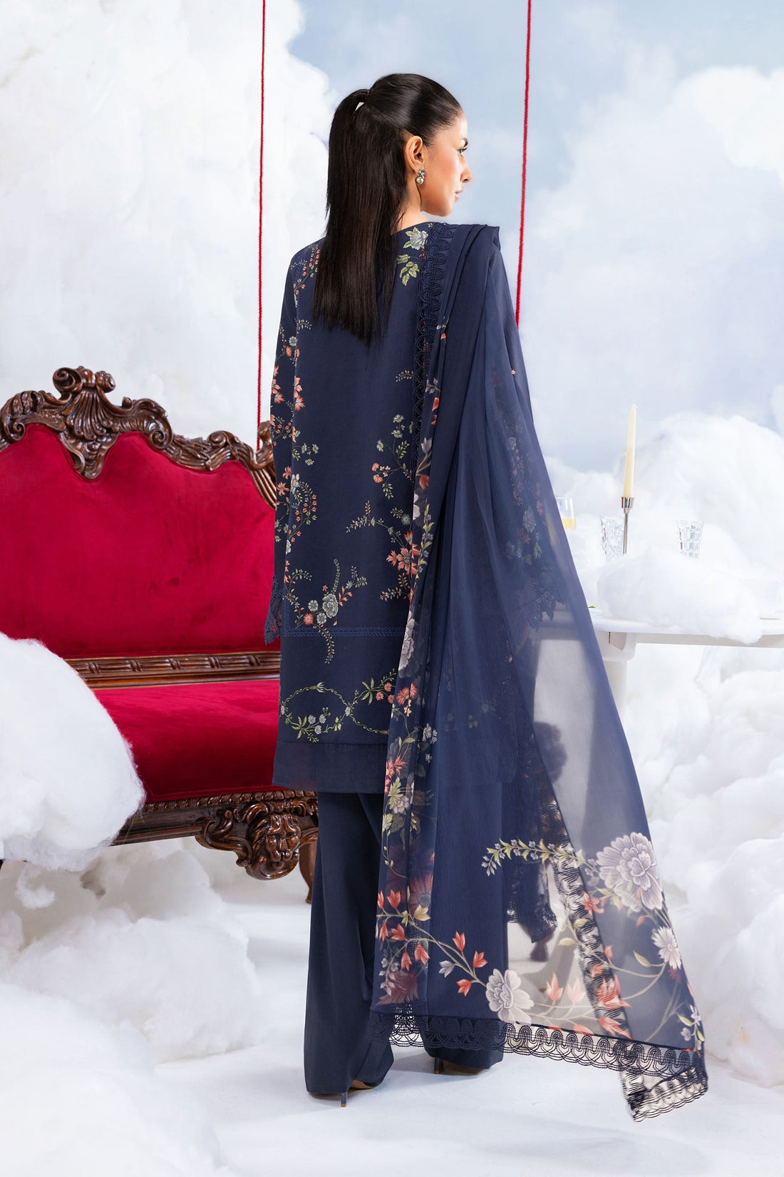 Maria B | M Basics Dreamscape Eid Lawn | MB-CUSV14-07B