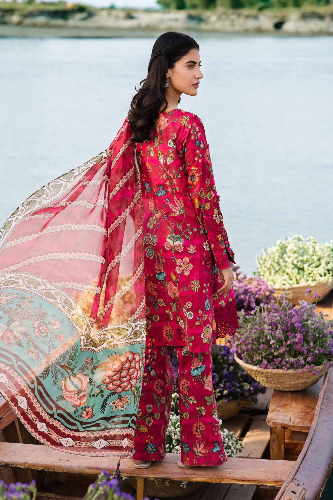 Maria b | M Basics Lawn | 402-B - Khanumjan  Pakistani Clothes and Designer Dresses in UK, USA 