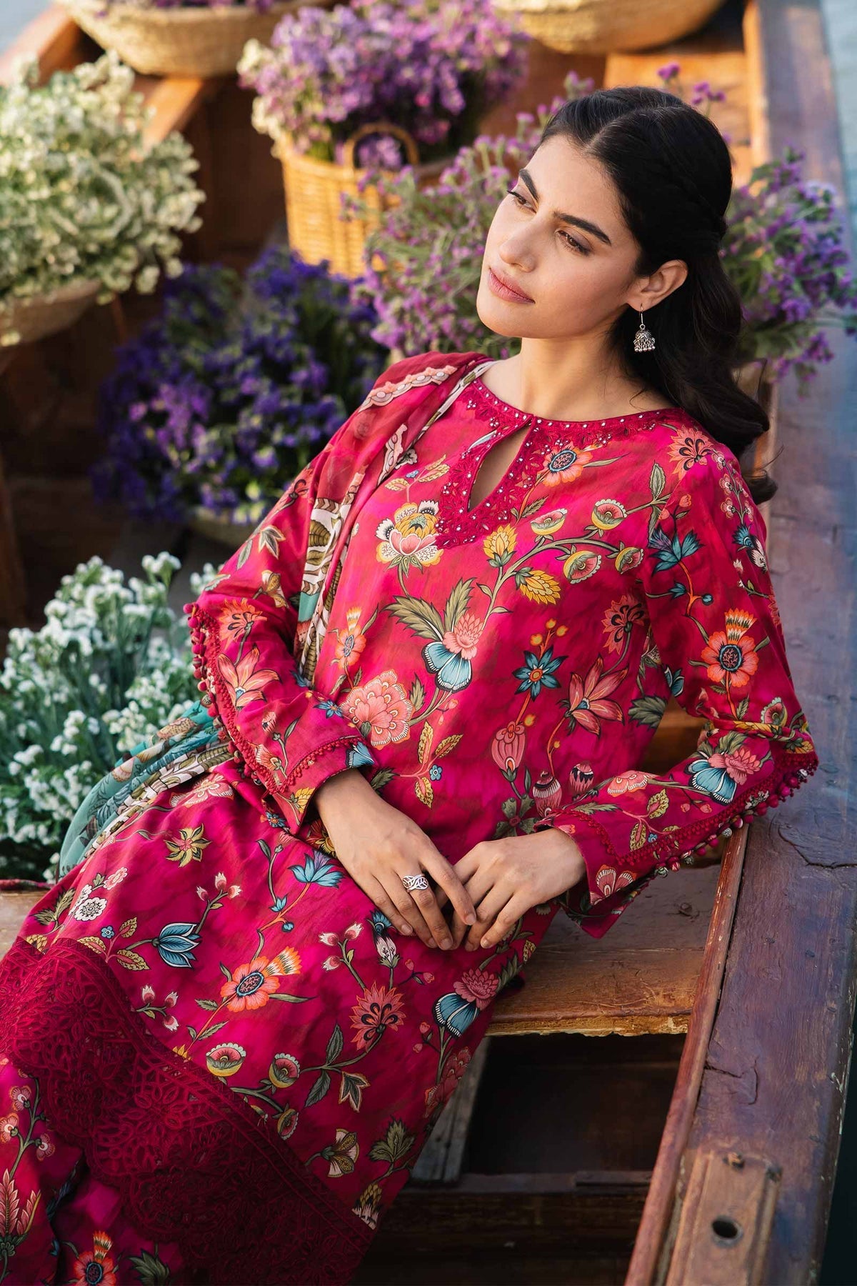 Maria b | M Basics Lawn | 402-B - Khanumjan  Pakistani Clothes and Designer Dresses in UK, USA 