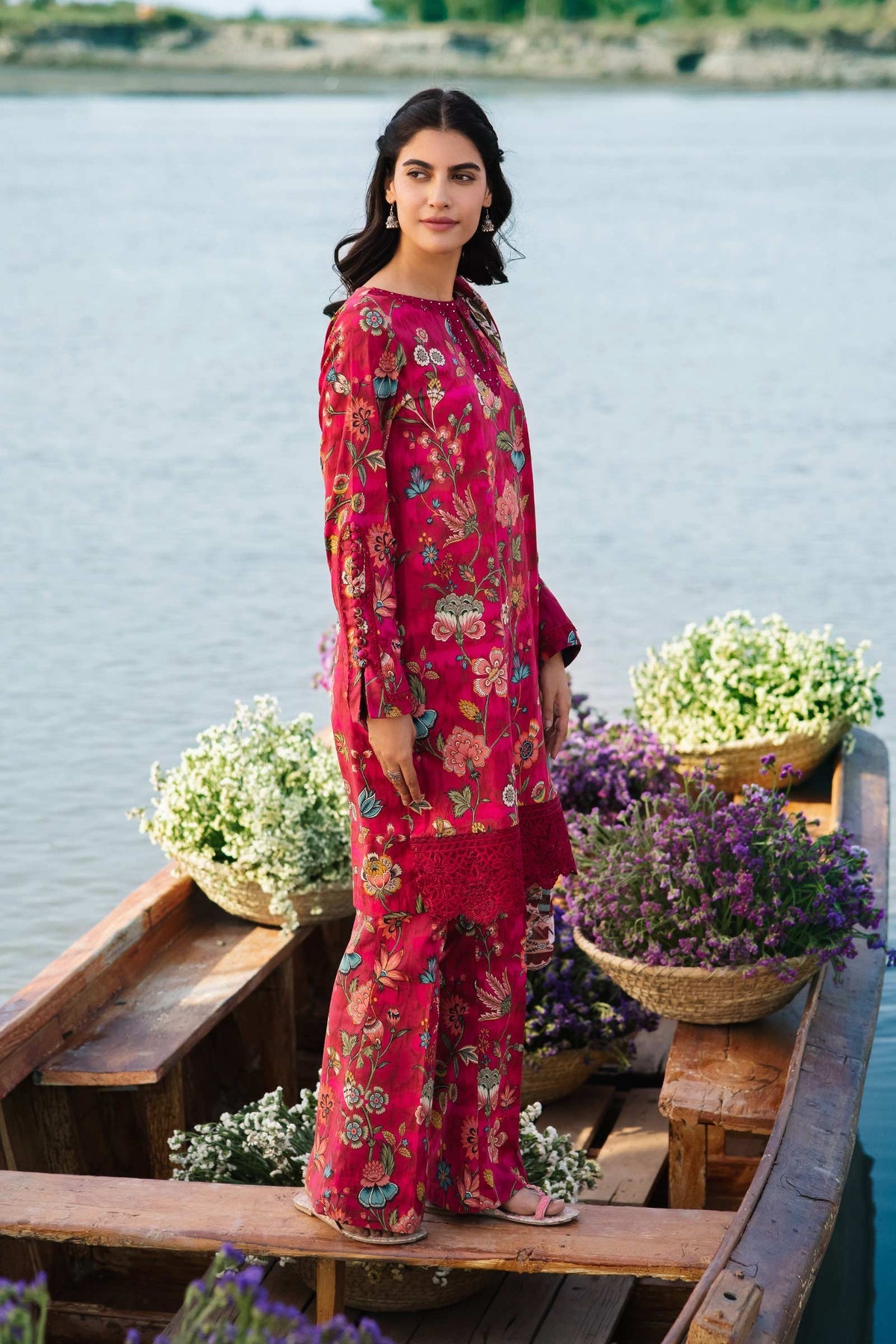 Maria b | M Basics Lawn | 402-B - Khanumjan  Pakistani Clothes and Designer Dresses in UK, USA 