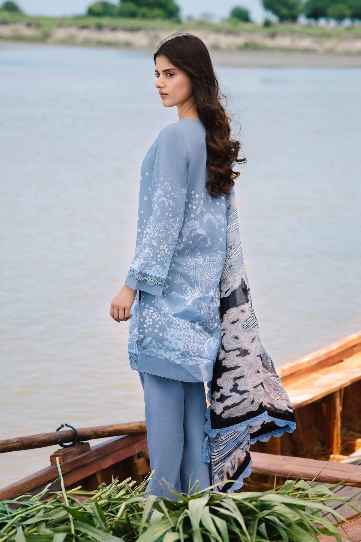 Maria b | M Basics Lawn | 403-A - Khanumjan  Pakistani Clothes and Designer Dresses in UK, USA 