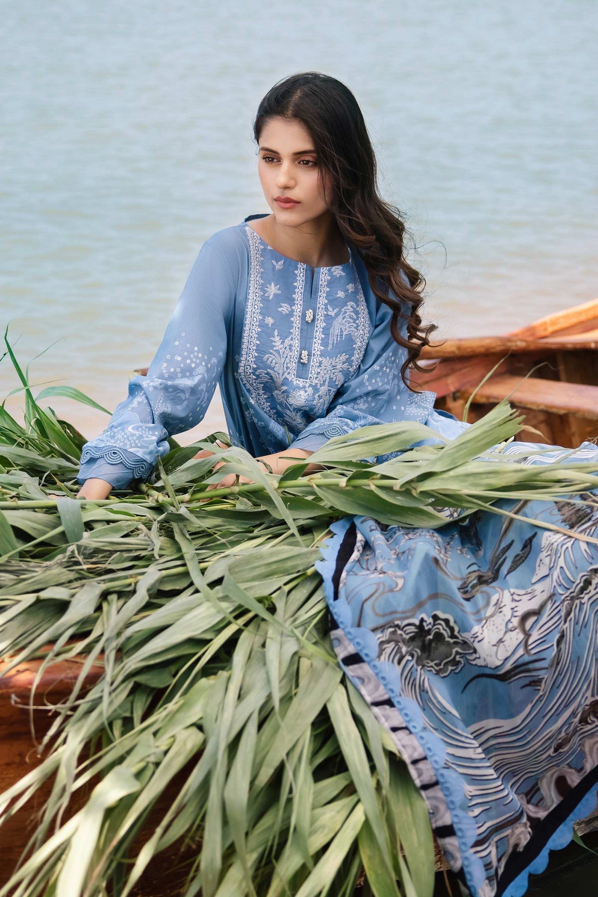 Maria b | M Basics Lawn | 403-A - Khanumjan  Pakistani Clothes and Designer Dresses in UK, USA 